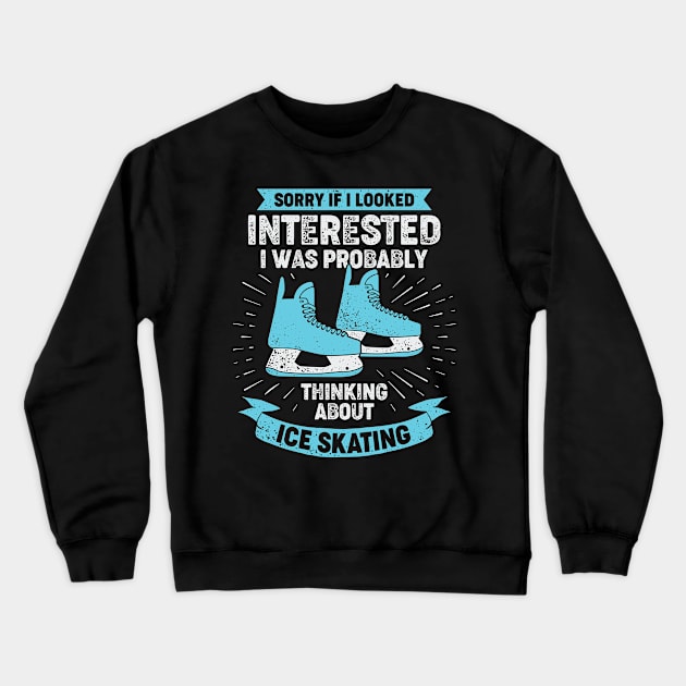 Funny Figure Ice Skating Dancing Skater Gift Crewneck Sweatshirt by Dolde08